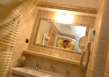 Privati a Moena. bagno