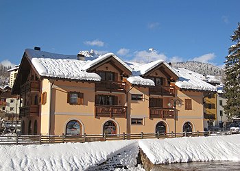 Wohnung - Moena - Außenansicht Winter - Photo ID 1377