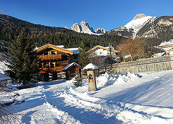 Bytě - Campitello di Fassa - Zvenčí - v zimě - Photo ID 1543