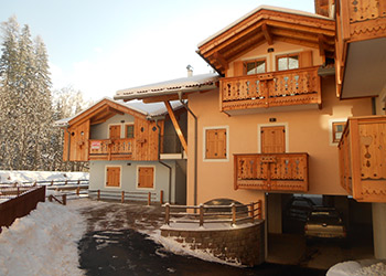 Bytě - Soraga di Fassa - Zvenčí - v zimě - Photo ID 1800