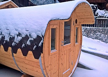 Residence a San Giovanni di Fassa - Pera. Sauna esterna