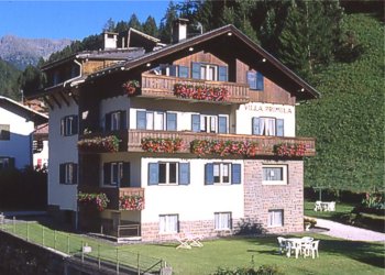 Appartamento a Moena. La casa è circondata da circa 1000 m.di prato.
Si trova in posizione tranquilla e comoda al centro.Dispone di parcheggio privato e garage.
Dista circa 150 m.dalla fermata dello skibus.