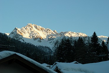 Appartamento a San Giovanni di Fassa - Pozza. Vista panoramica verso il Monzoni