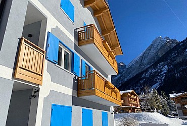 Wohnung - Penia di Canazei - Außenansicht Winter - Photo ID 3194