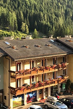 Appartamento a Canazei. I nostri 12 appartamenti sono situati in centro a Canazei,vicinissimi ai negozi e a 600 metri dalle Funivie del Belvedere-Sellaronda.
Disponiamo di varie tipologie di abitazione a 4,5,6 posti letto.Sono dotate di ampio soggiorno con due posti letto ed angolo cottura,una o due camere matrimoniali,bagno con doccia,Tv,cassaforte,aspirapolvere e materiale per pulizie,balcone e posto macchina riservato esterno.Sono forniti di attrezzatura per cucina e biancheria da letto,da bagno e da cucina.Quasi tutti gli appartamenti sono dotati di   lavastoviglie. Al piano terra c'è il deposito sci con armadietti e scaldascarponi e un deposito biciclette.Wifi gratuito in tutti gli appartamenti.