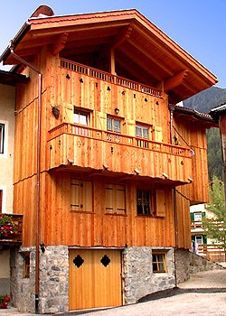 Apartment in San Giovanni di Fassa - Pozza. TOBIA’ DE BARAT is the perfect home to live a holiday in relax with a family ospitality. If you love rustic and refined things together with all kinds of comfort, Tobià de Barat is for you! . The house is in the centre of Pozza di Fassa very close to all turistic services. 
It is furnished in typic ladin style, with the use of the garage, laundry room, skiboots-warmer for winter and the use of mountain bike for summer holidays 
IN WINTER you can reach in 5 minutes by foot Ski Area Buffaure, Alloch pist skiing, even illuminated for your exting downhill by night and langlauf circuite. Your childs can have good fun in the snowy fields just round the corner Tobià de Barat, playing in the snow park with other kids, or skiing in all safety at baby skilift Fraine. Moroveor if you want to discover the other villages and ski area of Valle di Fassa you have the skibus stop near the house.
IN SUMMER the snowy fields turn into panoramic walks and cycling tour which connect Pozza with Moena and Canazei, the opposite and most famous villages of Valle di Fassa . In the green fields don’t miss any kind of playgronds and a animation team for your childs but our jewel is Val San Nicolò which developes in the end of Pozza, a place with the most spectacular nature and landscape in the world where you can discover and visit the traditional mountain pasture, the old typical mountain buidings and if you are lucky you can see our wood animals.
