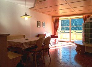 Residence a San Giovanni di Fassa - Pozza. Appartamento tipo 1
2/4 posti letto
Ampio soggiorno con angolo cottura, divano letto a due piazze,camera matrimoniale, bagno, stufa tirolese,balcone.
Lavastoviglie, lavatrice, forno, frigo, freezer, biancheria e posto auto inclusi nel prezzo.