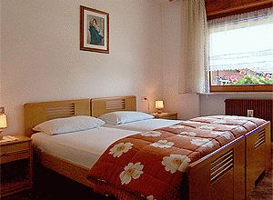 Apartment in Soraga di Fassa. Bedroom with 2 beds