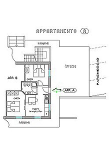 Appartamento a Canazei. PIANTA APPARTAMENTO TIPO
