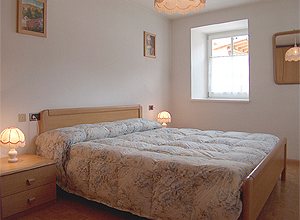 Appartamento a Moena. Questa è la camera matrimoniale.