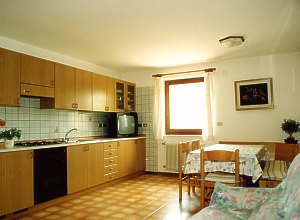 Appartamento a San Giovanni di Fassa - Vigo. Appartamento 5 posti letto:
-soggiorno con angolo cottura, divano e tv sat;
-stanza matrimoniale;
-stanza matrimoniale con terzo letto;
-bagno completo con lavatrice;
-balcone.