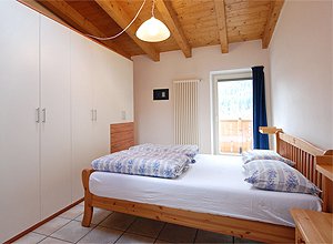 Appartamento a Canazei. SECONDA CAMERA CON LETTO MATRIMONIALE