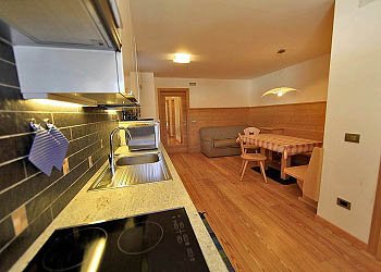 Casa Dino - Appartamento 1 Sass Pordoi ( per 6 persone) 66 mq
L’Appartamento “N.1” è adatto e confortevole per offrirVi un soggiorno incantevole; comodo per  6 persone, è dotato di una grande cucina in granito e legno, un ampio soggiorno completo di ogni confort, doppi servizi con lavatrice e stendino e tre camere da letto: una singola con letti separati, una doppia e una camera matrimoniale con la possibilità di separare i letti. Nell’appartamento non è presente moquette e la luce è sempre di casa.

