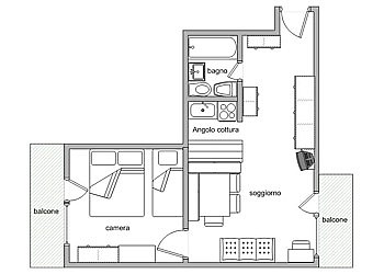 Residence a Canazei - Appartamento 1 - ID foto 6048