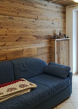 Appartamento a Canazei. divanoletto singolo