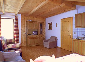 Appartamento a Penia di Canazei. Questo appartamento è composto da soggiorno con angolo cottura e divano letto.
Una camera matrimoniale e bagno con doccia.
Ogni appartamento è dotato di lavatrice, televisore, asciugacapelli, aspirapolvere.