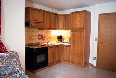 Appartamento a Canazei. Cucina 
con forno elettrco
piastra in vetro ceramica a elettrico
frigo, frezer grande, melita caffe'


Tivù satellitare.digitale 32