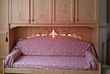 Apartment in Canazei. Bedcouch  2 singles is possible double