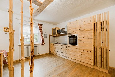 Appartamento a Canazei. APPARTAMENTO BILOCALE, SITUATO AL PRIMO PIANO CON AMPIO SOGGIORNO, CON LA POSSIBILITA' DI DIVANO LETTO MATRIMONIALE. CUCINA CON FORNO, PIANO COTTURA ELETTRICO E LAVASTOVIGLIE. VISTA PANORAMICA SUL PORDOI.